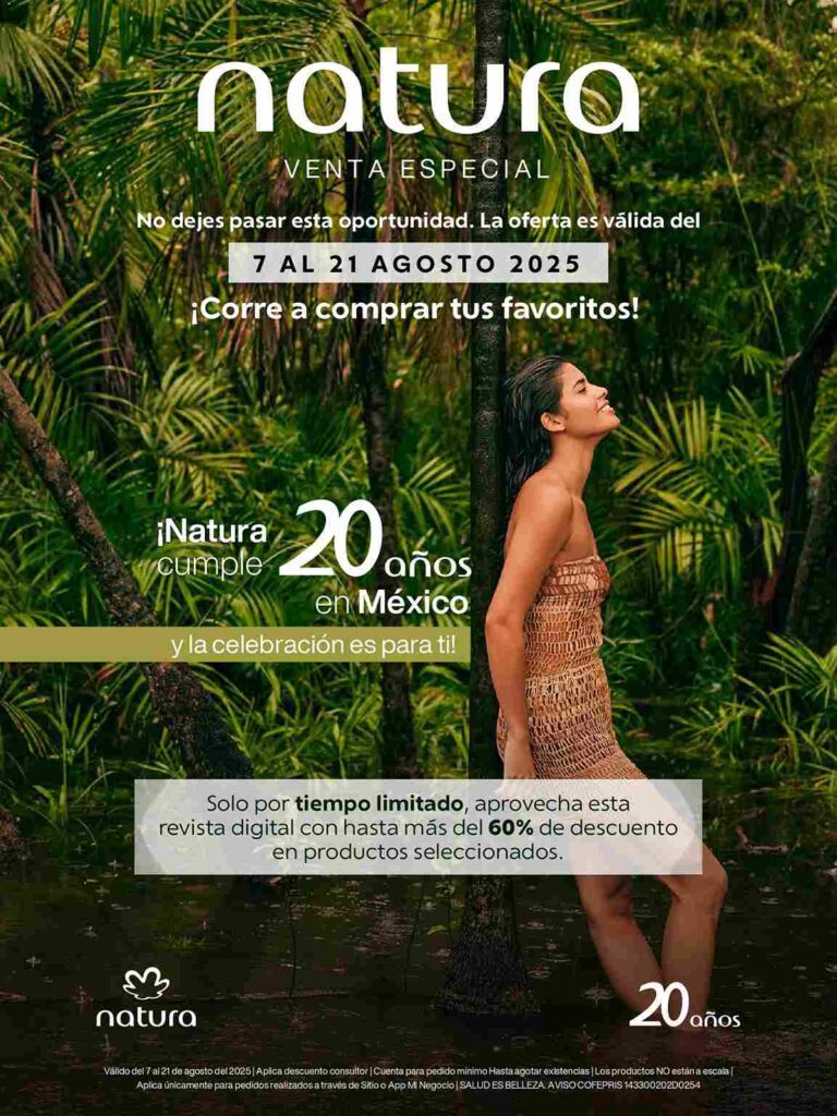 Venta Especial 20 Años Natura México 2025