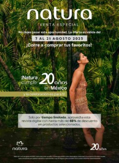 Venta Especial 20 Años Natura México 2025